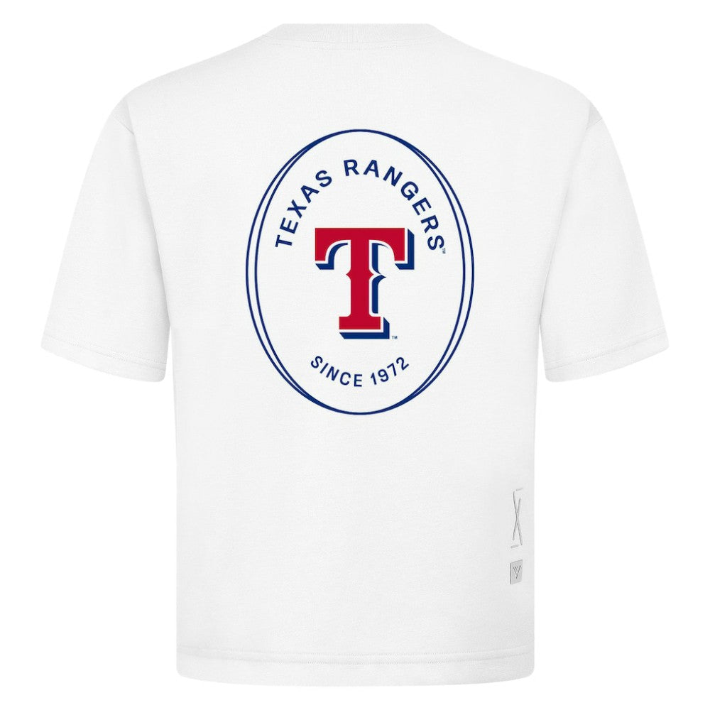 Texas Rangers Levelwear Signet Oversized Luxe Signature Knit T-Shirt for sale