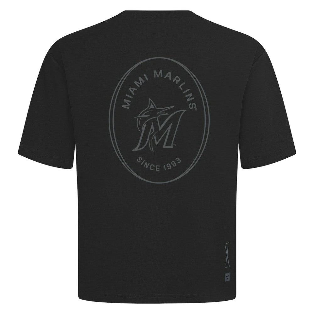 Miami Marlins Levelwear Signet Oversized Luxe Signature Knit T-Shirt Online