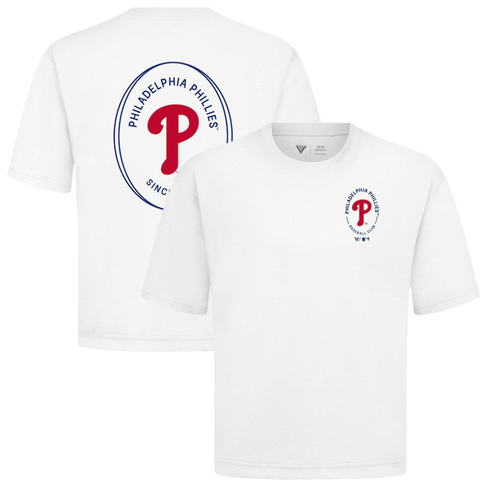 Philadelphia Phillies Levelwear Signet Oversized Luxe Signature Knit T-Shirt Online