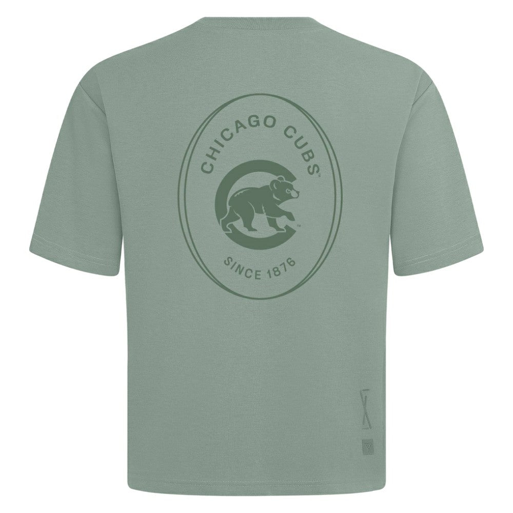 Chicago Cubs Levelwear Signet Oversized Luxe Signature Knit T-Shirt Outlet