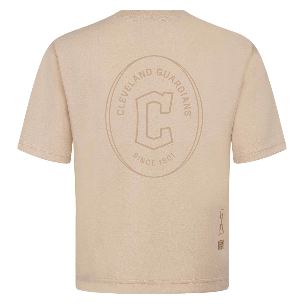 Cleveland Guardians Levelwear Signet Oversized Luxe Signature Knit T-Shirt Sale