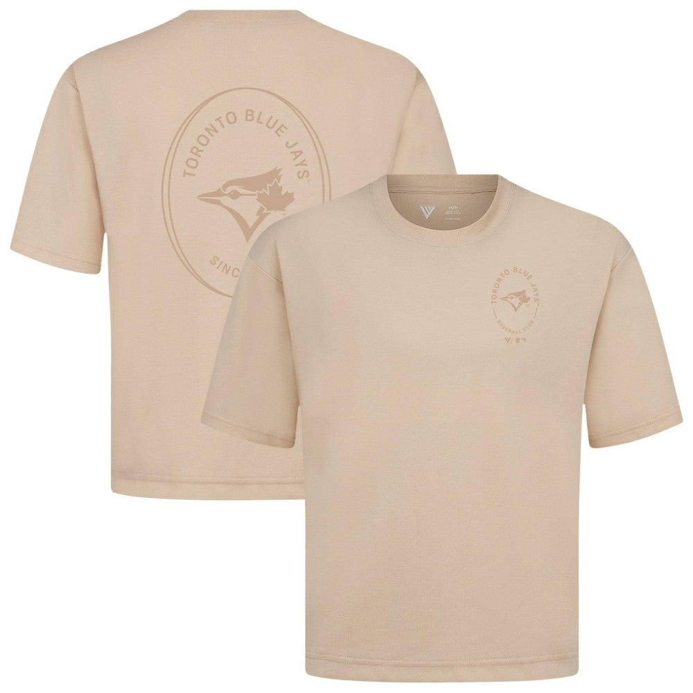 Toronto Blue Jays Levelwear Signet Oversized Luxe Signature Knit T-Shirt Discount