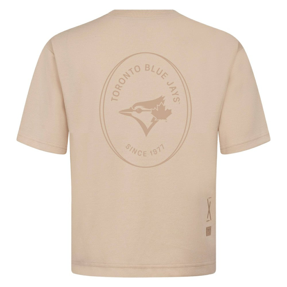 Toronto Blue Jays Levelwear Signet Oversized Luxe Signature Knit T-Shirt Discount