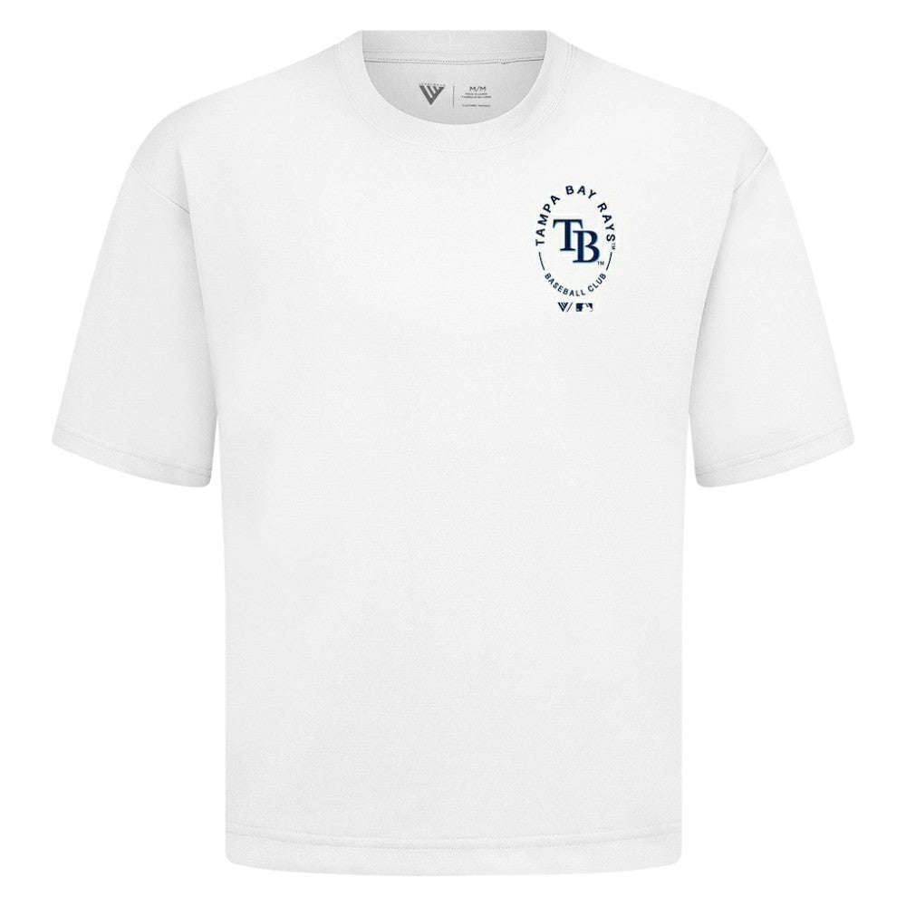 Tampa Bay Rays Levelwear Signet Oversized Luxe Signature Knit T-Shirt Discount