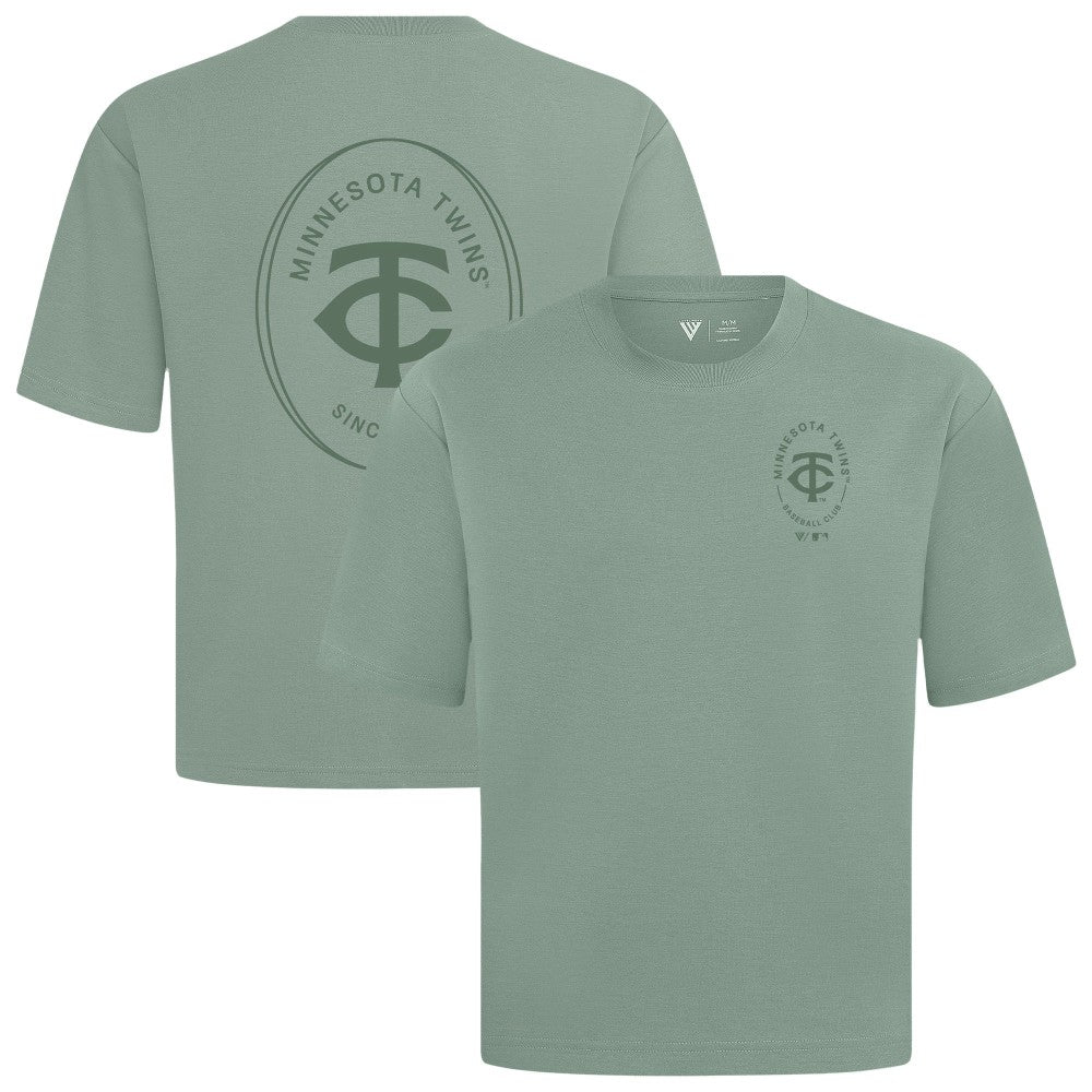 Minnesota Twins Levelwear Register Oversized Luxe Signature Knit T-Shirt Discount