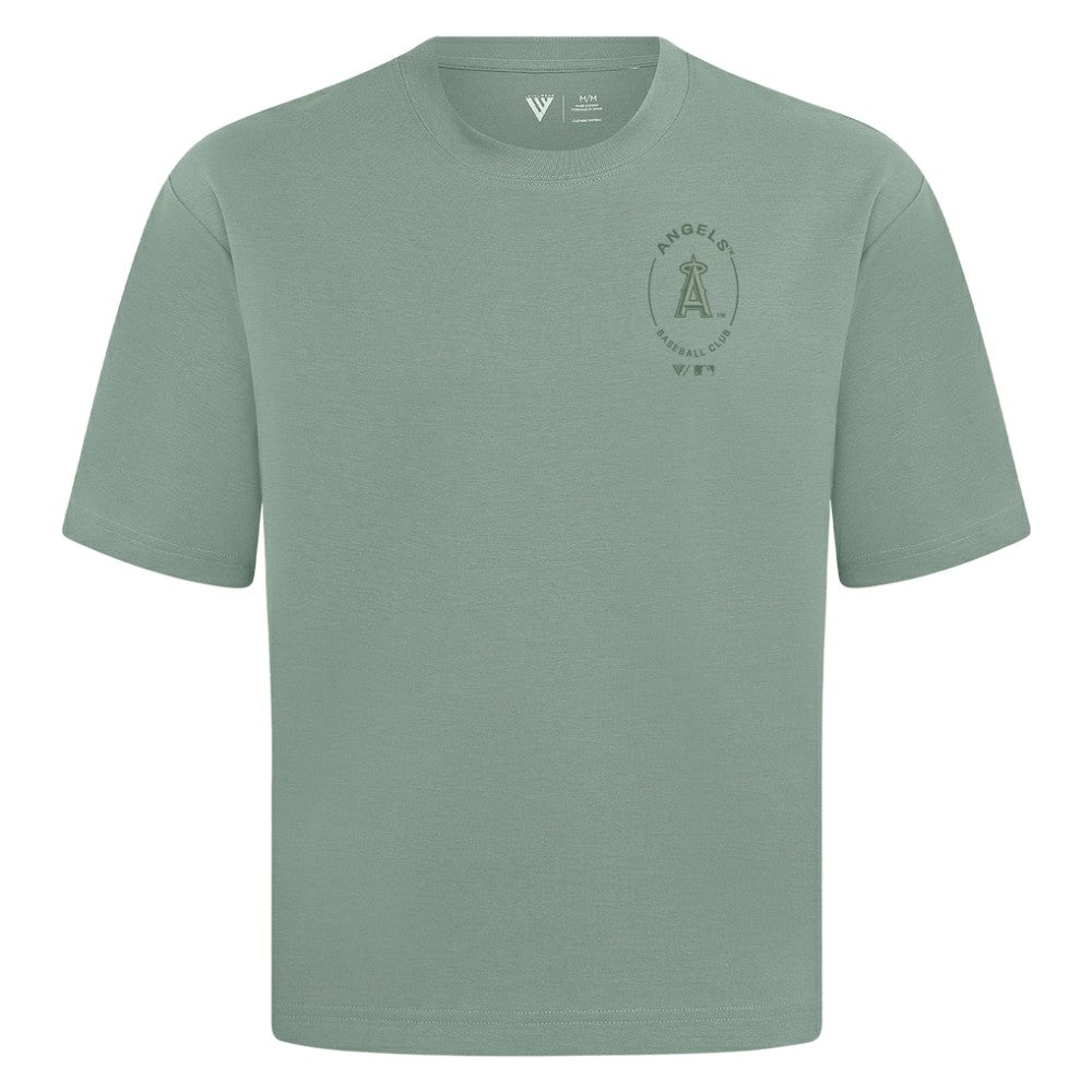 Los Angeles Angels Levelwear Register Oversized Luxe Signature Knit T-Shirt Online