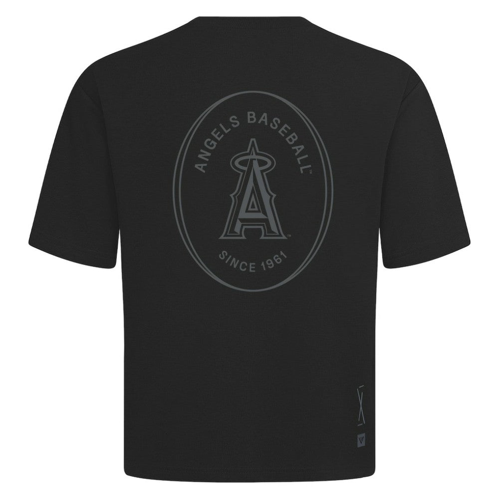 Los Angeles Angels Levelwear Register Oversized Luxe Signature Knit T-Shirt Outlet
