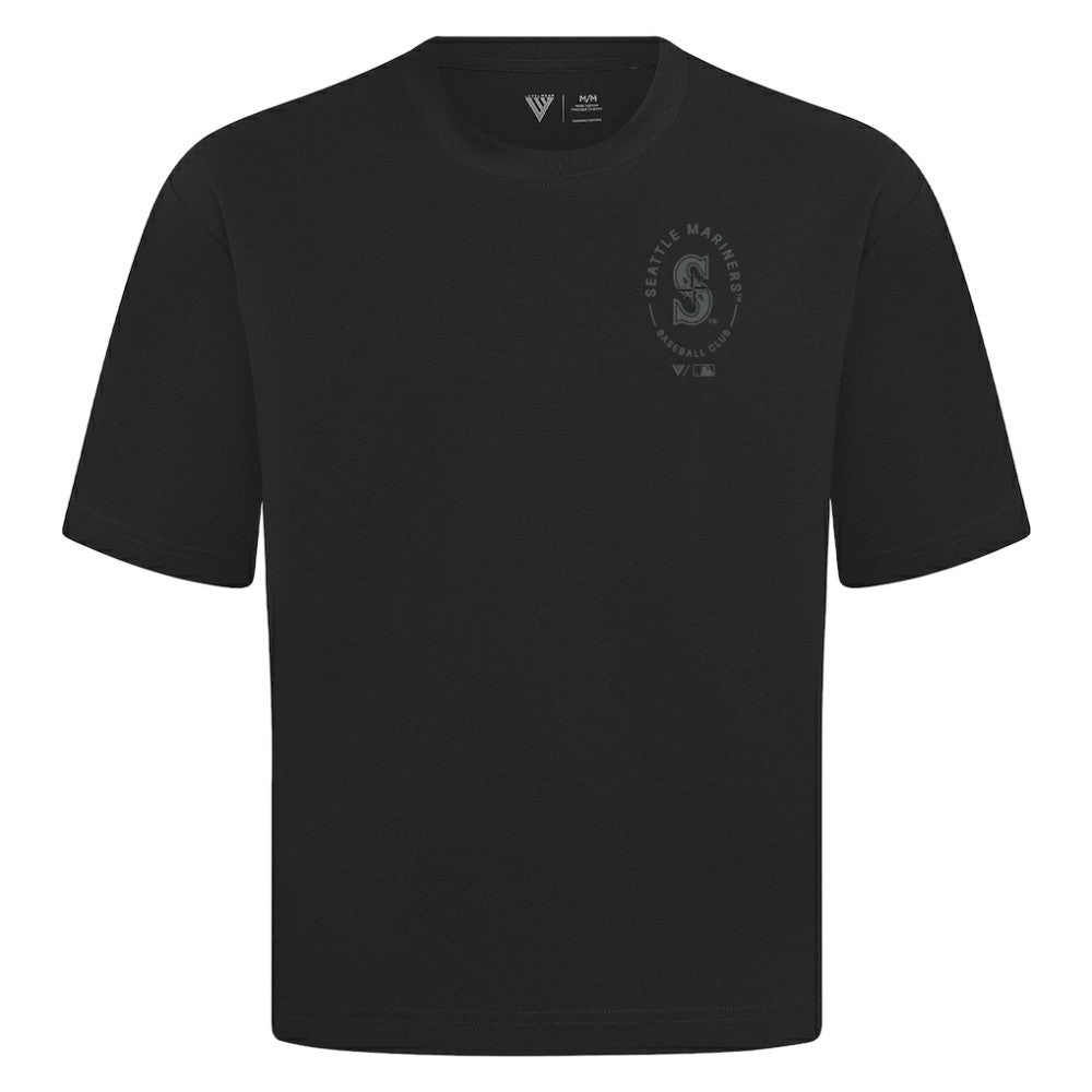 Seattle Mariners Levelwear Register Oversized Luxe Signature Knit T-Shirt for sale
