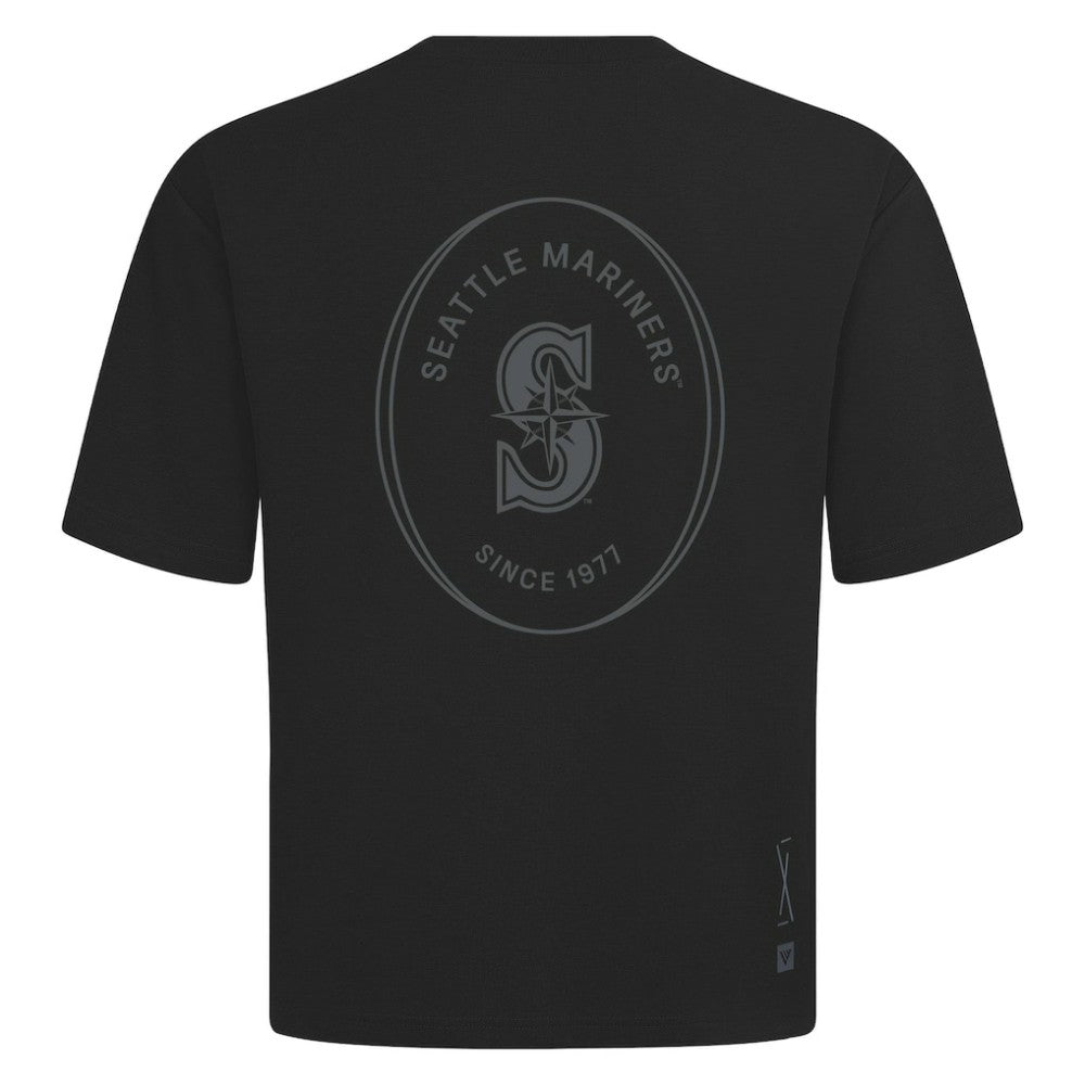 Seattle Mariners Levelwear Register Oversized Luxe Signature Knit T-Shirt for sale