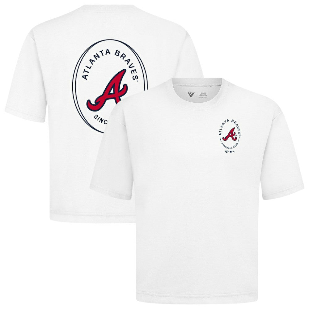 Atlanta Braves Levelwear Register Oversized Luxe Signature Knit T-Shirt Online