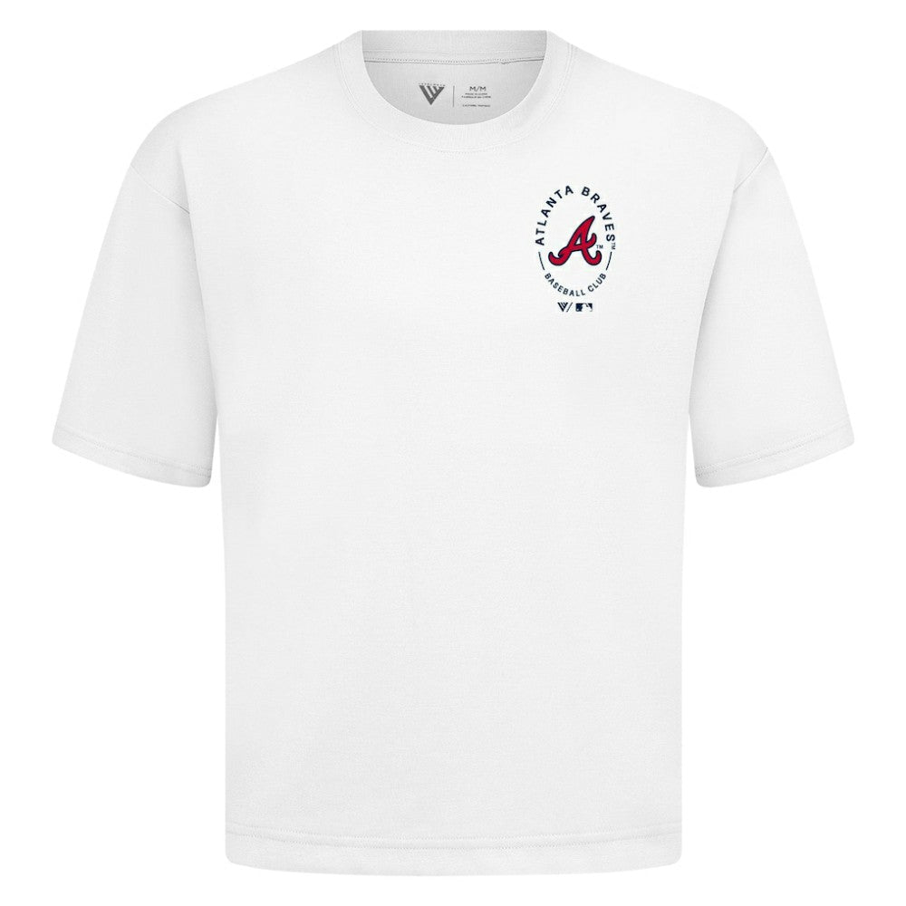 Atlanta Braves Levelwear Register Oversized Luxe Signature Knit T-Shirt Online