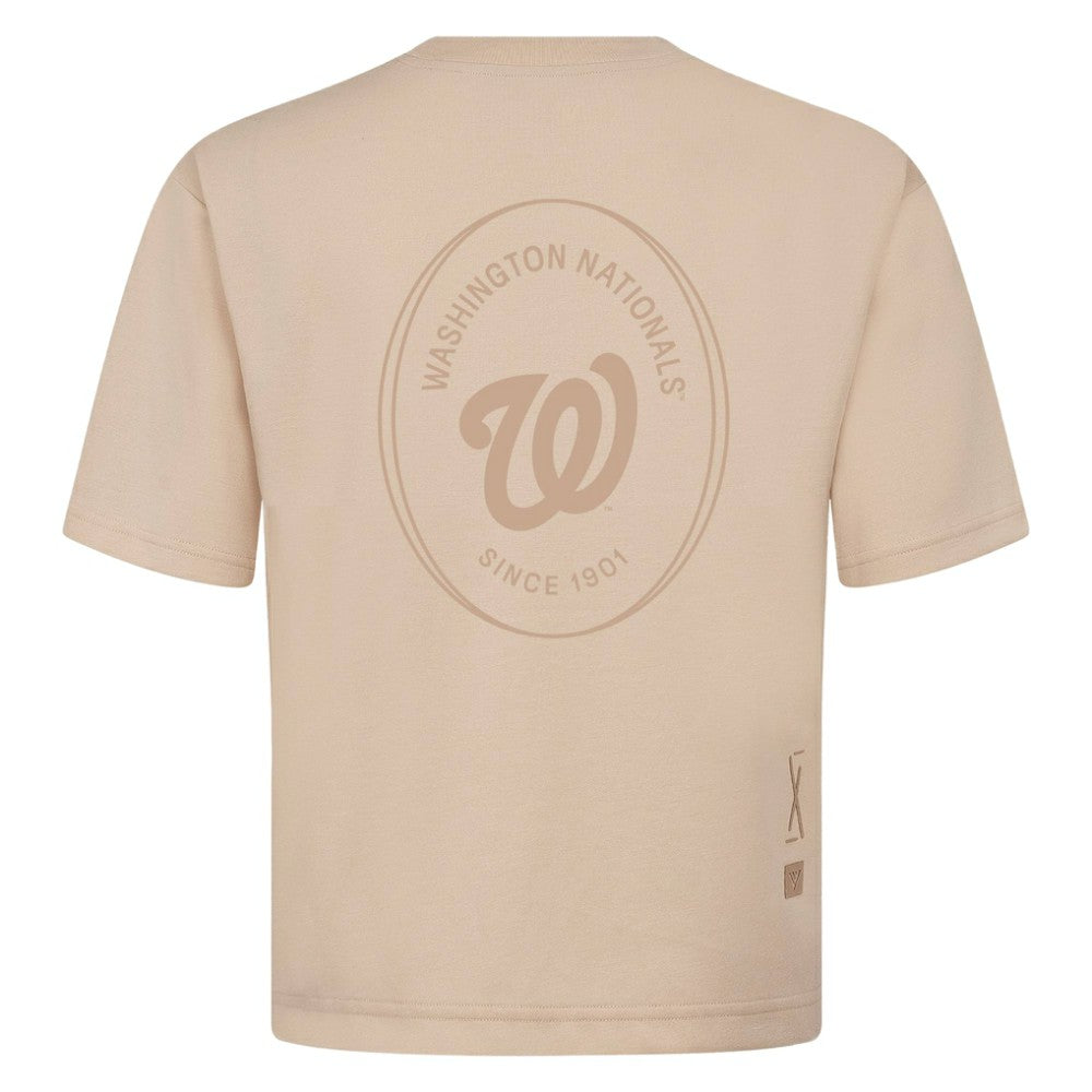 Washington Nationals Levelwear Register Oversized Luxe Signature Knit T-Shirt Sale