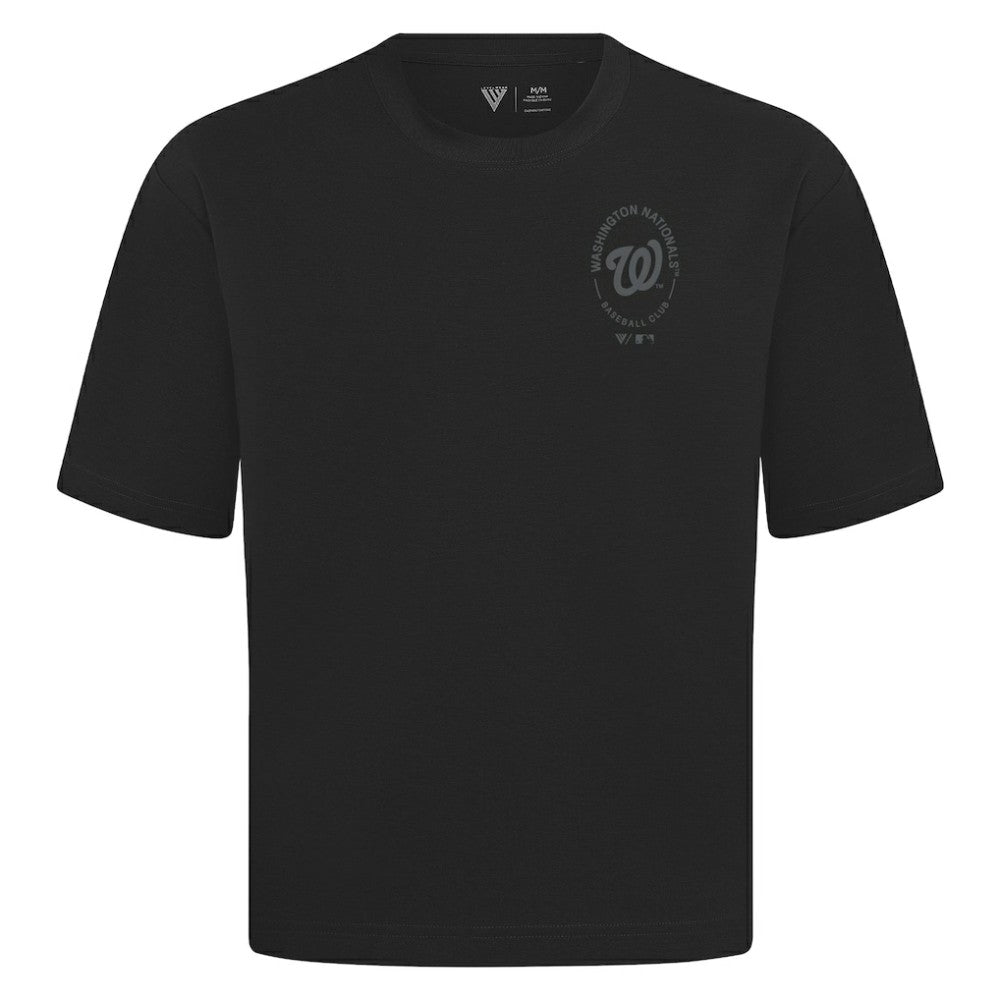 Washington Nationals Levelwear Register Oversized Luxe Signature Knit T-Shirt for sale