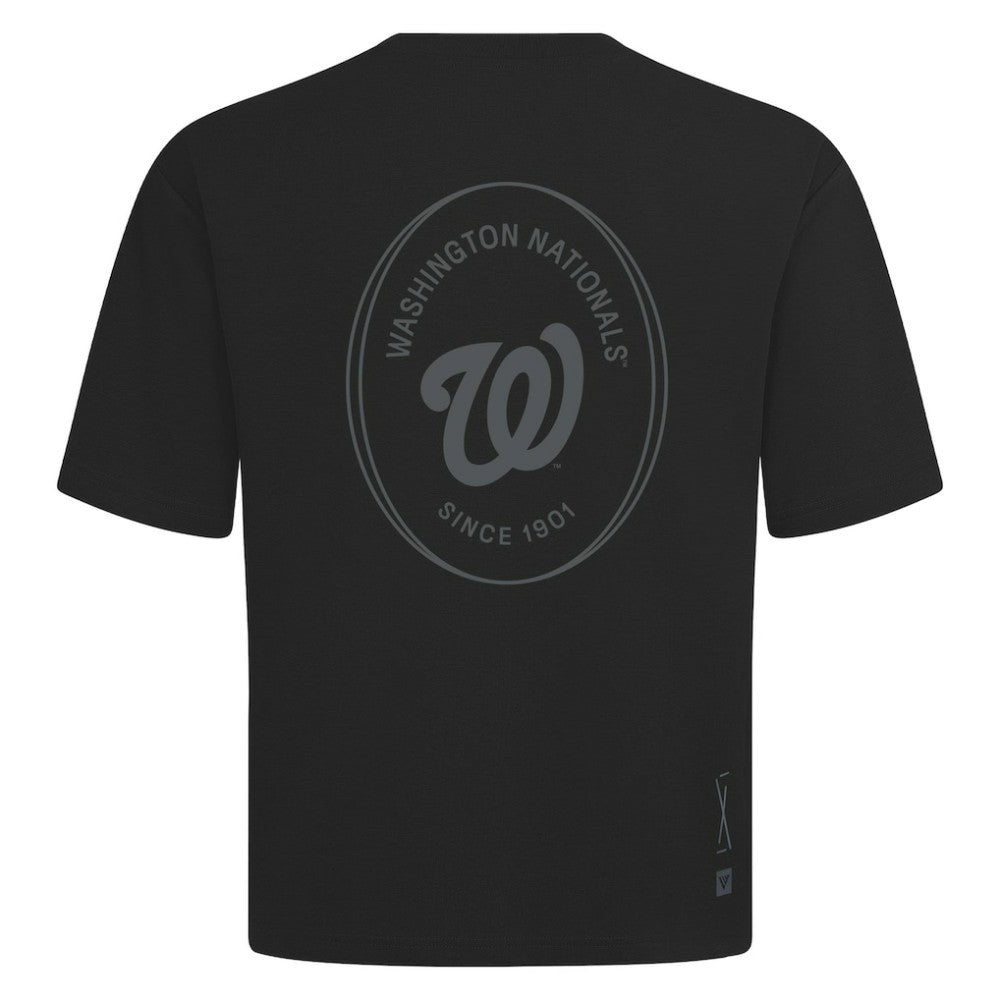 Washington Nationals Levelwear Register Oversized Luxe Signature Knit T-Shirt for sale
