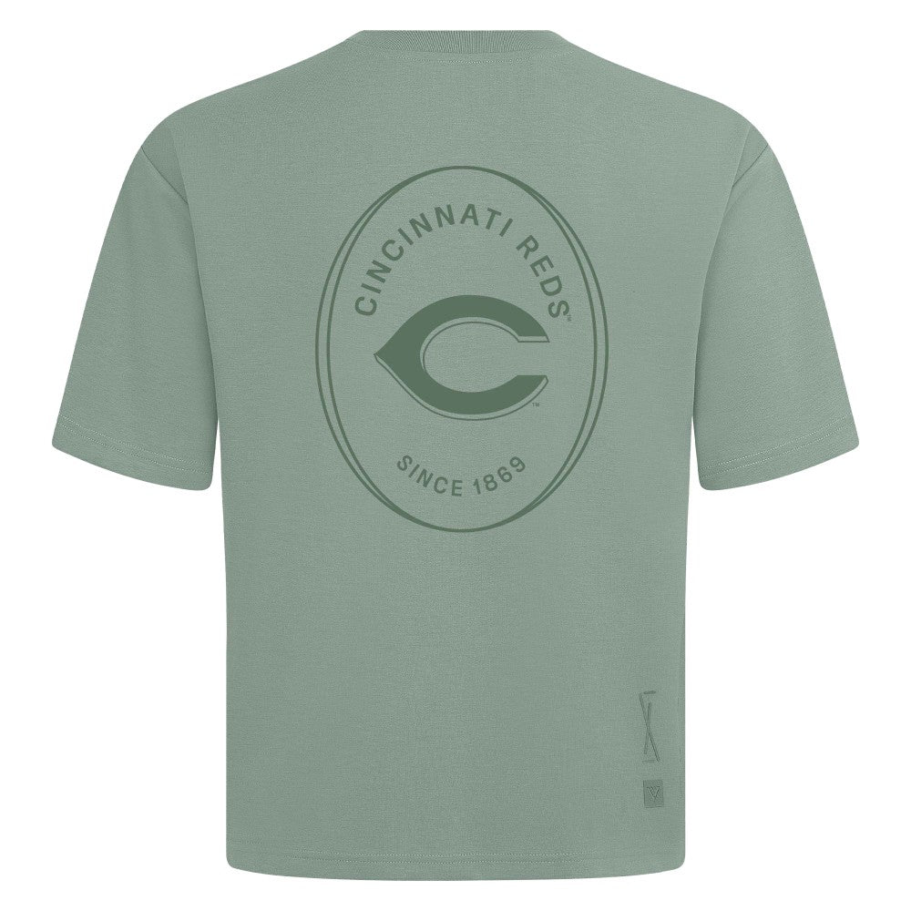 Cincinnati Reds Levelwear Register Oversized Luxe Signature Knit T-Shirt Near Me