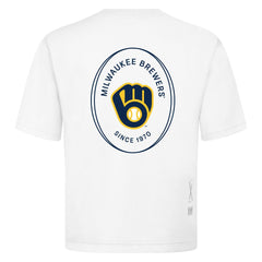 Milwaukee Brewers Levelwear Register Oversized Luxe Signature Knit T-Shirt Discount