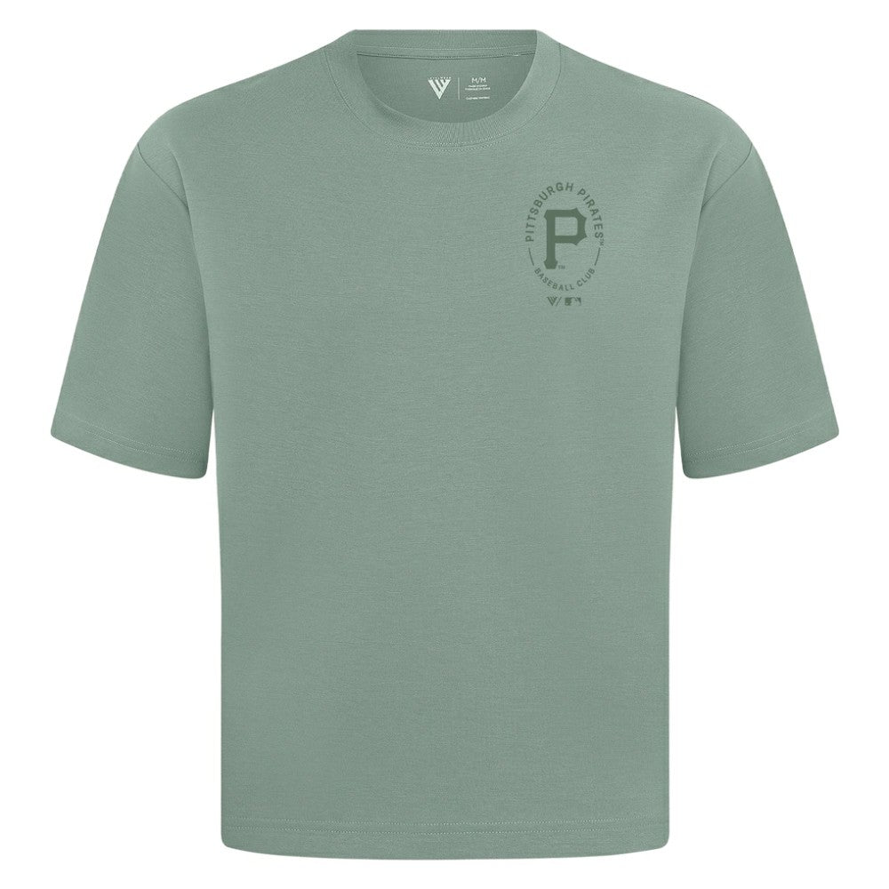 Pittsburgh Pirates Levelwear Register Oversized Luxe Signature Knit T-Shirt for sale