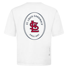 St. Louis Cardinals Levelwear Register Oversized Luxe Signature Knit T-Shirt Outlet