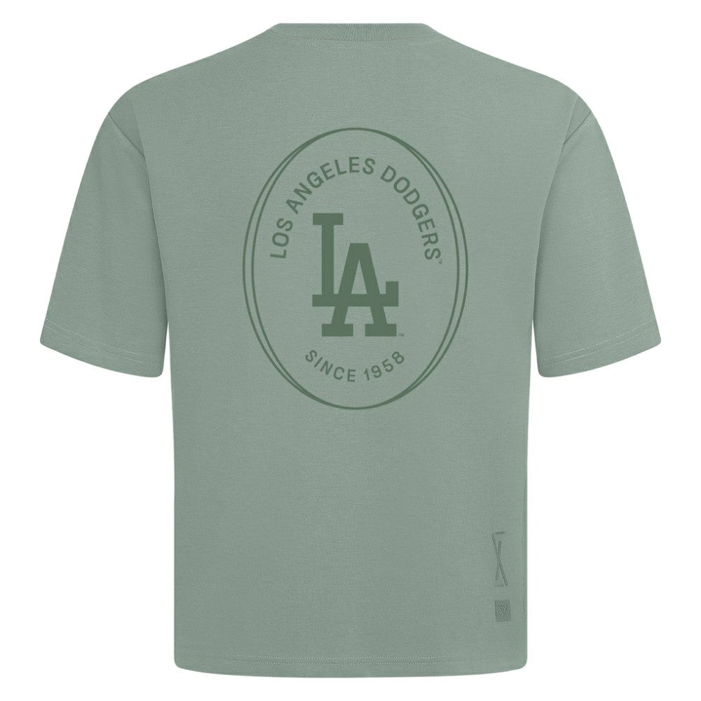 Los Angeles Dodgers Levelwear Register Oversized Luxe Signature Knit T-Shirt Online