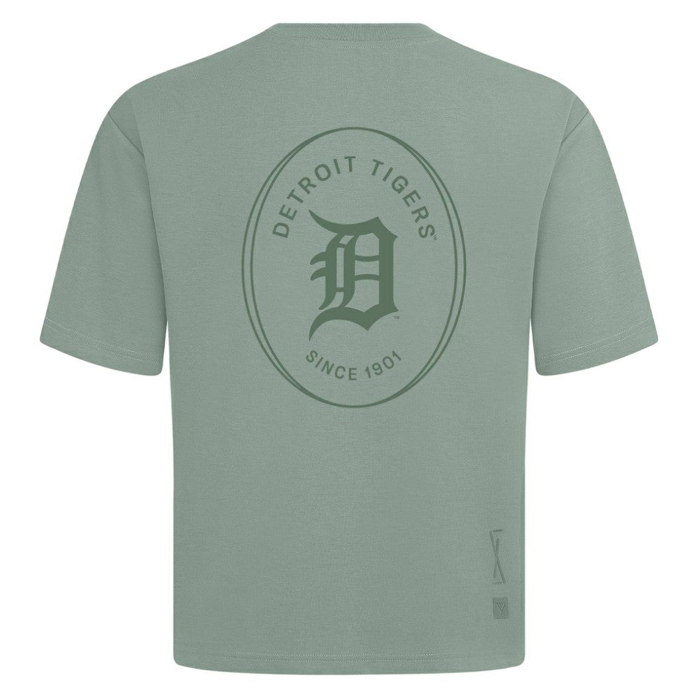 Detroit Tigers Levelwear Register Oversized Luxe Signature Knit T-Shirt Discount