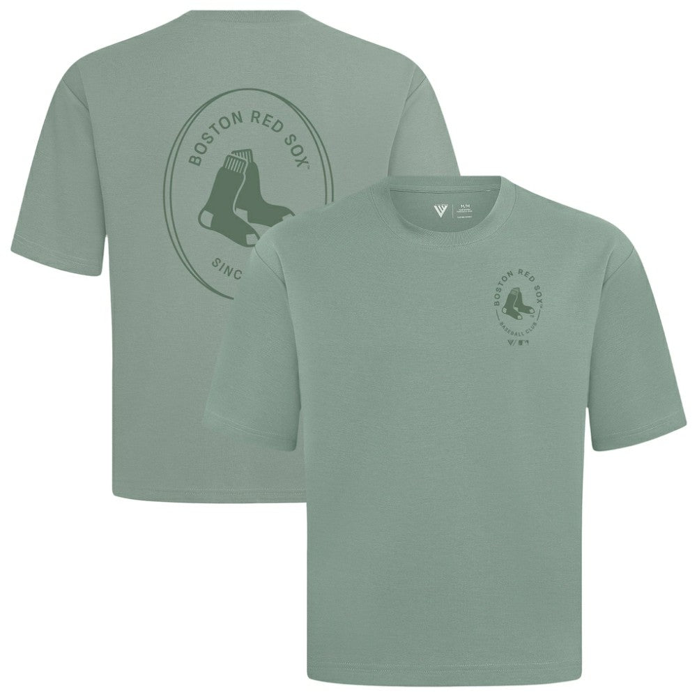 Boston Red Sox Levelwear Register Oversized Luxe Signature Knit T-Shirt Sale
