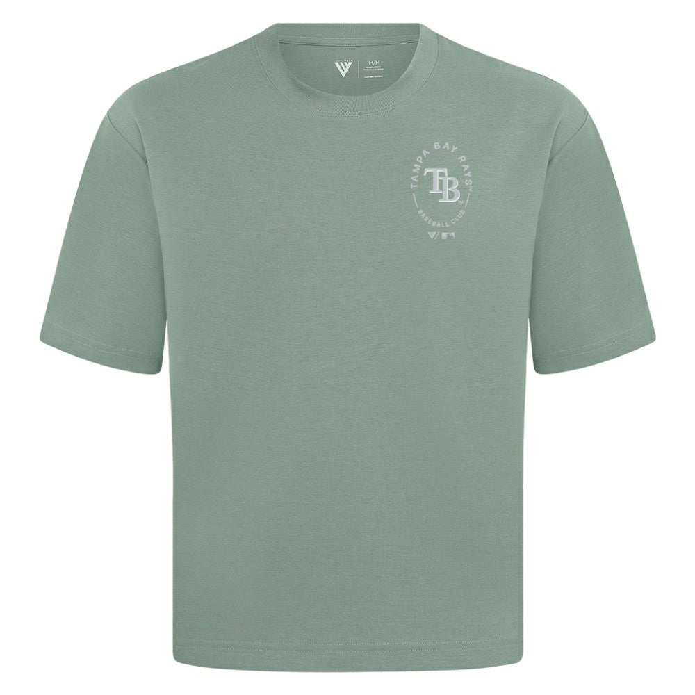 Tampa Bay Rays Levelwear Register Oversized Luxe Signature Knit T-Shirt for sale