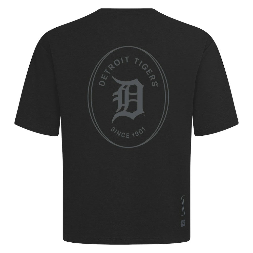 Detroit Tigers Levelwear Register Oversized Luxe Signature Knit T-Shirt Discount
