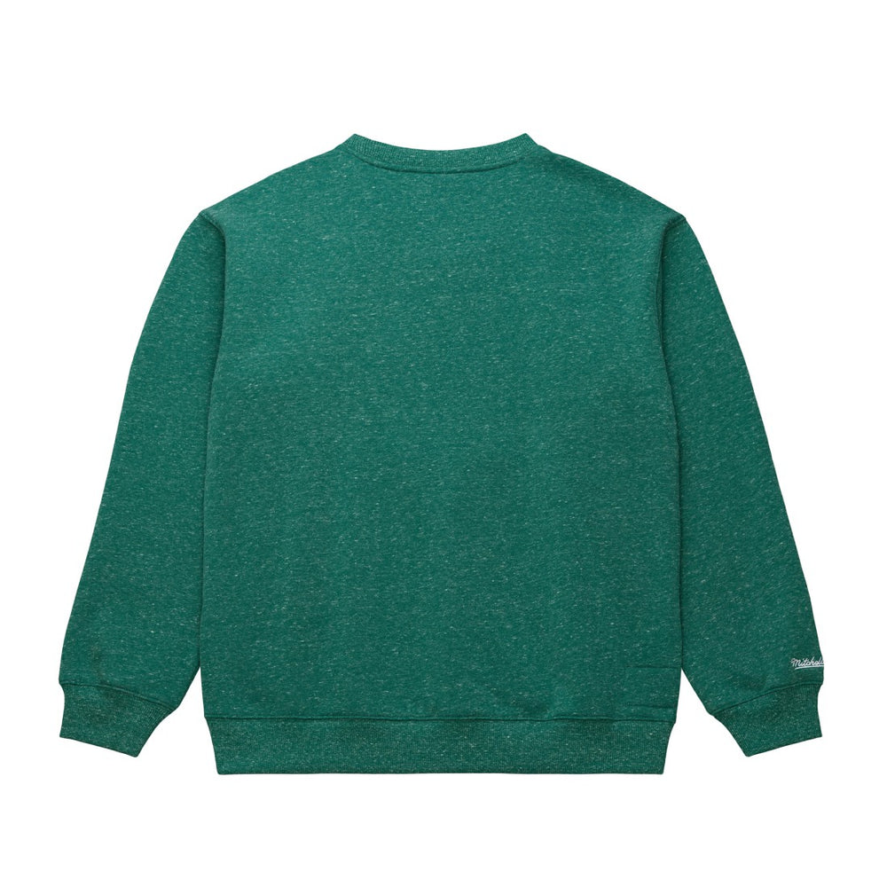 New York Jets Jets In London Throw It Back Fleece Sweatshirt - Green - Mitchell & Ness