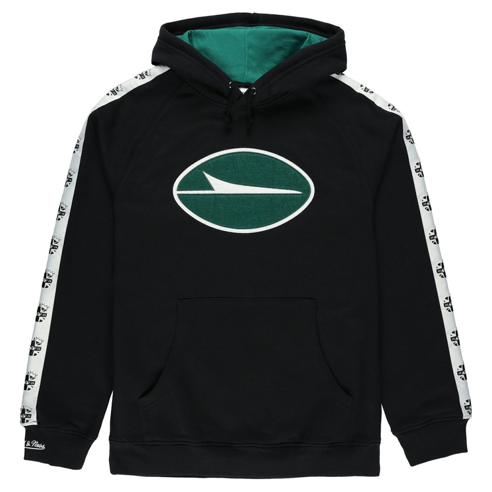 New York Jets In London Big Logo Raglan Hoodie - Black - Mitchell & Ness