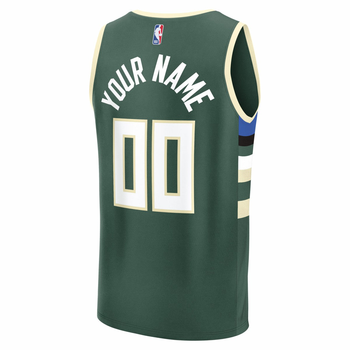 Fanatics Milwaukee Bucks Fast Break Custom Jersey Icon Edition Green
