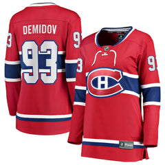 Ivan Demidov Montreal Canadiens Fanatics Women's Home Breakaway Player Jersey - Red | Fanatics discount