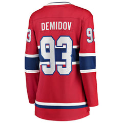 Ivan Demidov Montreal Canadiens Fanatics Women's Home Breakaway Player Jersey - Red | Fanatics discount