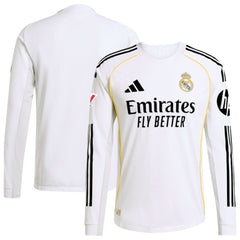 Adidas - Real Madrid 2025/26 Home Long Sleeve Jersey - White
