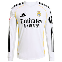 Adidas - Real Madrid 2025/26 Home Long Sleeve Jersey - White