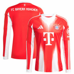 Adidas - Bayern Munich 2025/26 Home Replica Long Sleeve Jersey - Red