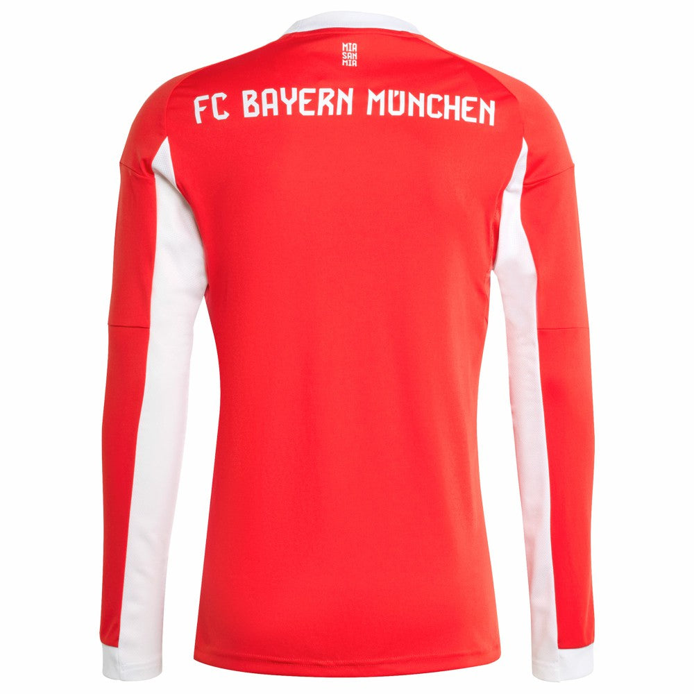 Adidas - Bayern Munich 2025/26 Home Replica Long Sleeve Jersey - Red