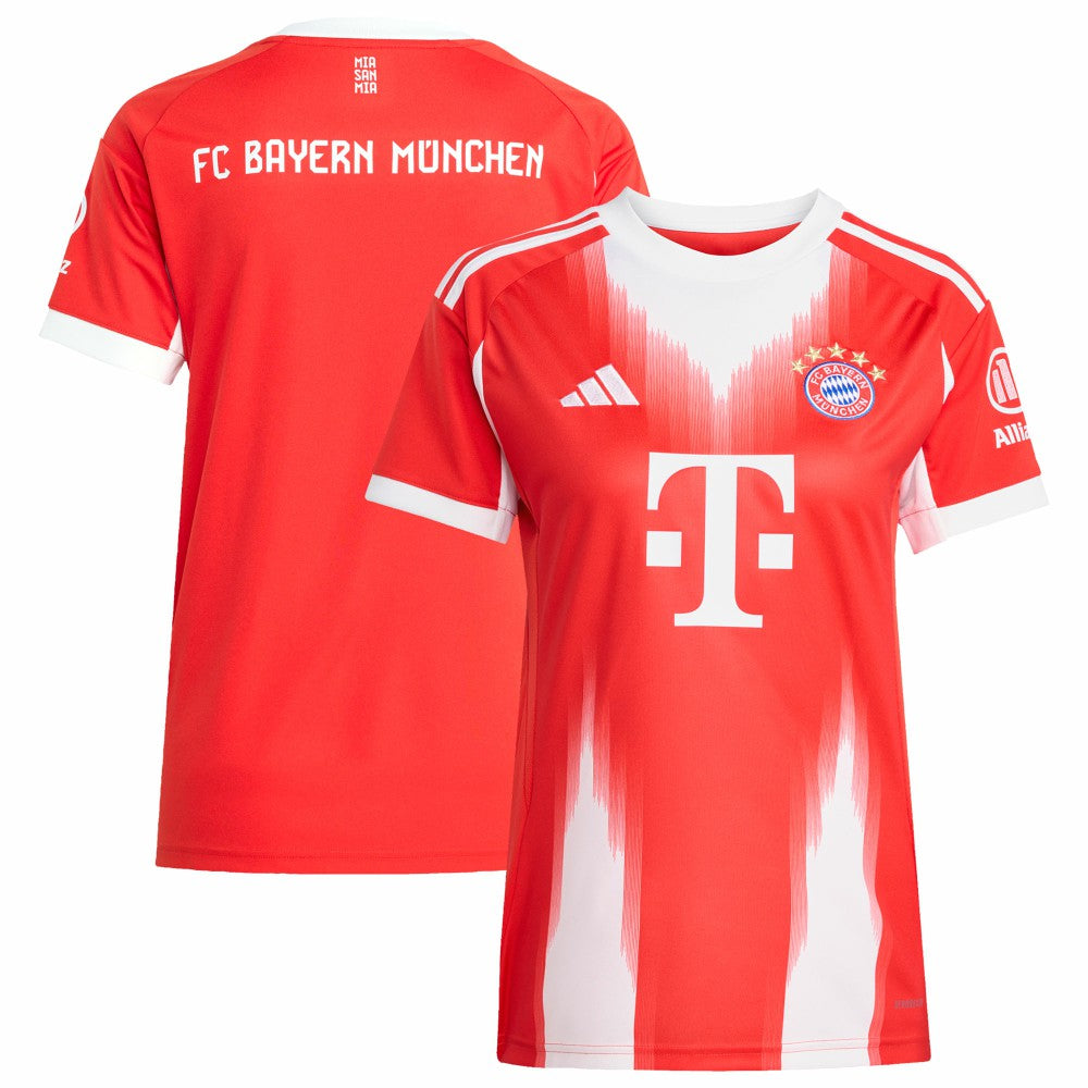 Adidas - Bayern Munich Women's 2025/26 Home Replica Jersey - Red