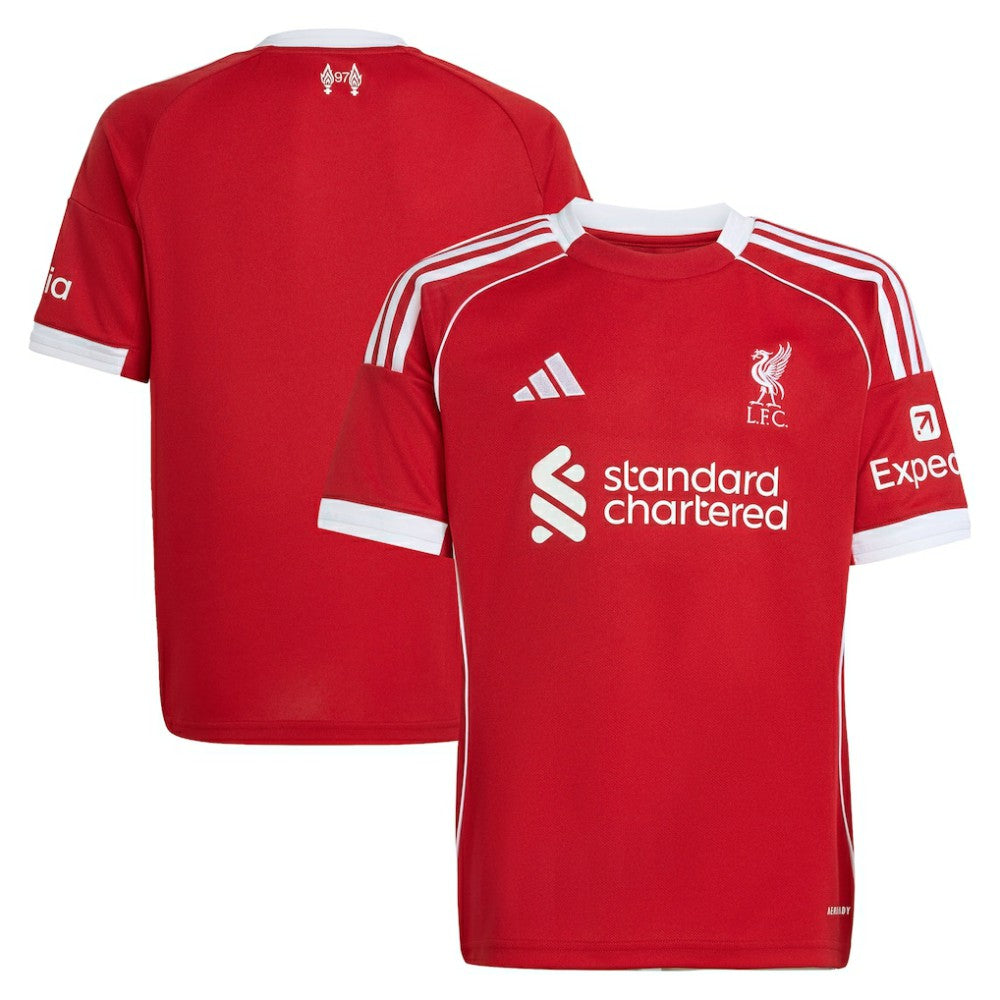 Adidas - Liverpool Youth 2025/26 Home Replica Jersey - Red
