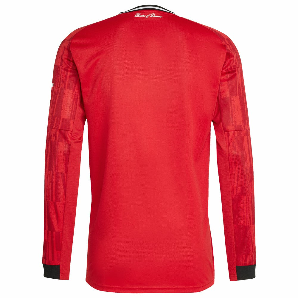 Adidas - Manchester United Home 2025/26 Replica Long Sleeve Jersey - Red