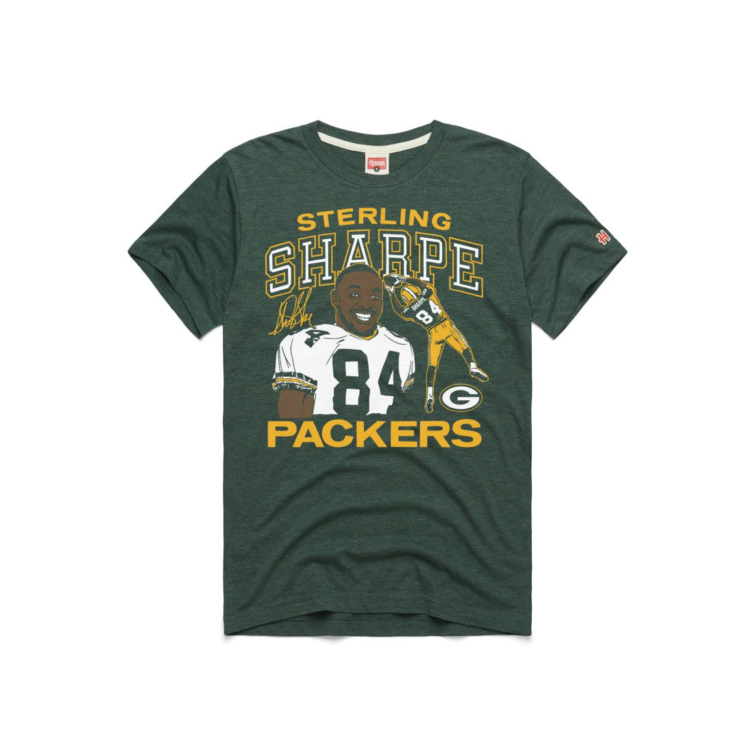 Sterling Sharpe Green Bay Packers Homage Unisex HOF Player Graphic Tri-Blend T-Shirt - Green - NFL