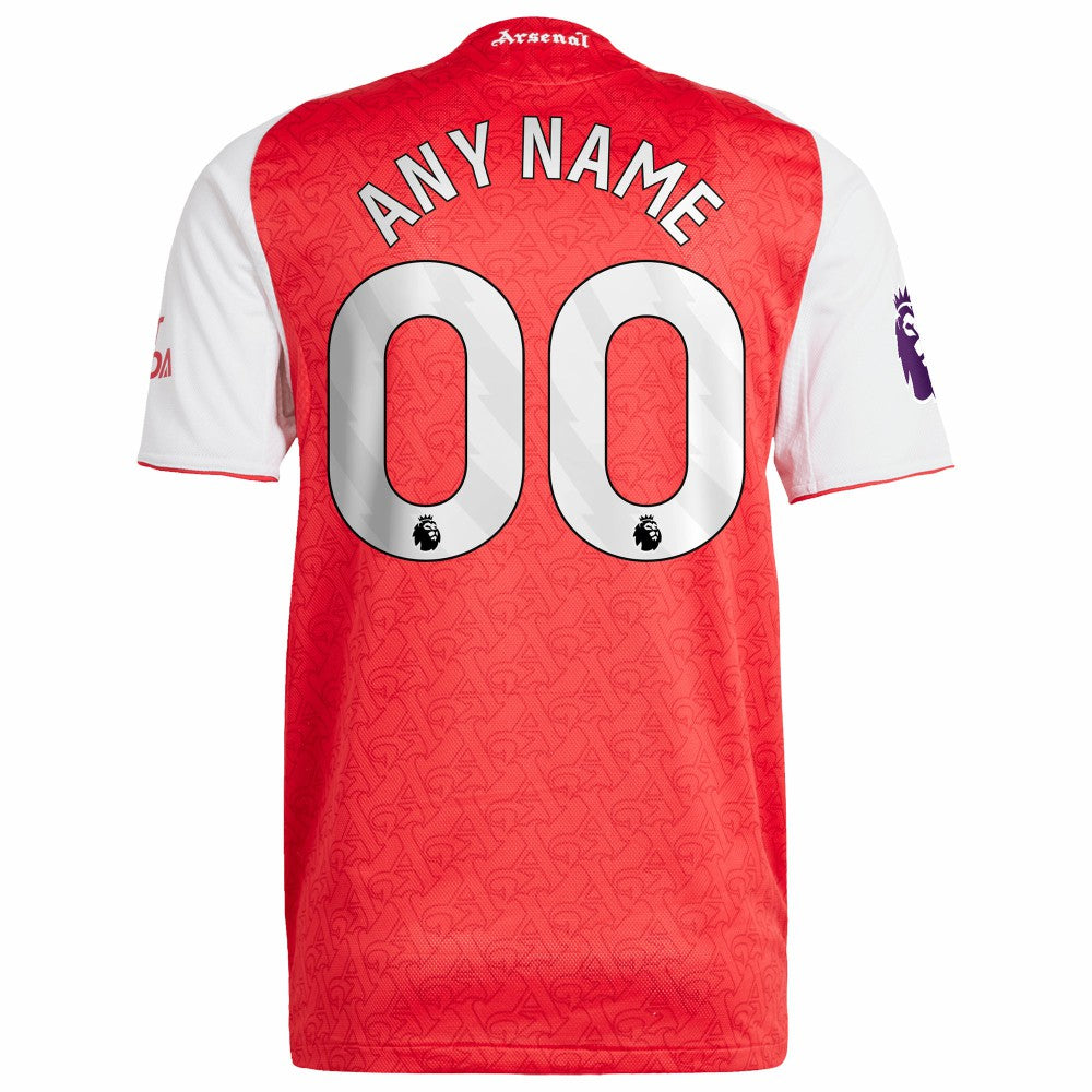 Adidas - Arsenal 2025/26 Home Custom Jersey - Red
