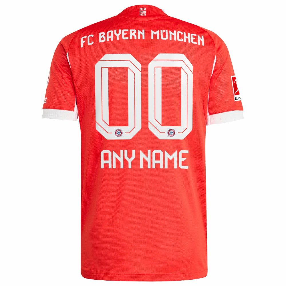 Adidas - Bayern Munich 2025/26 Home Custom Jersey - Red