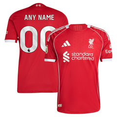 Adidas - Liverpool 2025/26 Home Custom Jersey - Red