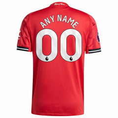 Adidas - Manchester United Home 2025/26 Custom Jersey - Red