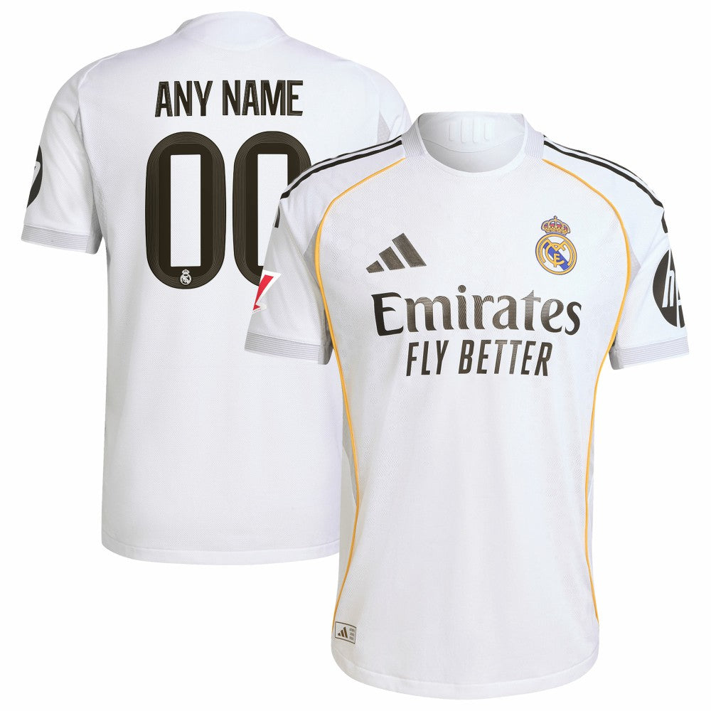 Adidas - Real Madrid 2025/26 Home Custom Jersey - White