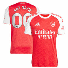 Adidas - Arsenal 2025/26 Home Replica Custom Jersey - Red