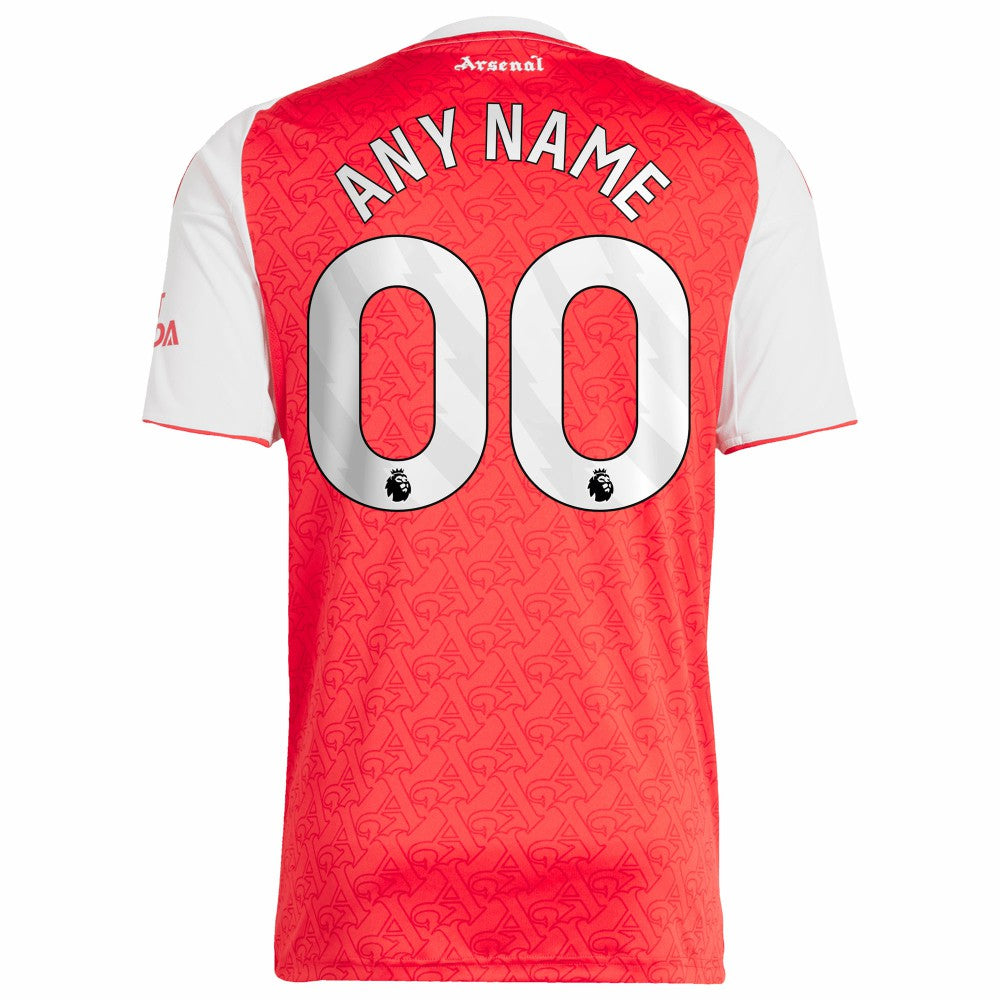 Adidas - Arsenal 2025/26 Home Replica Custom Jersey - Red
