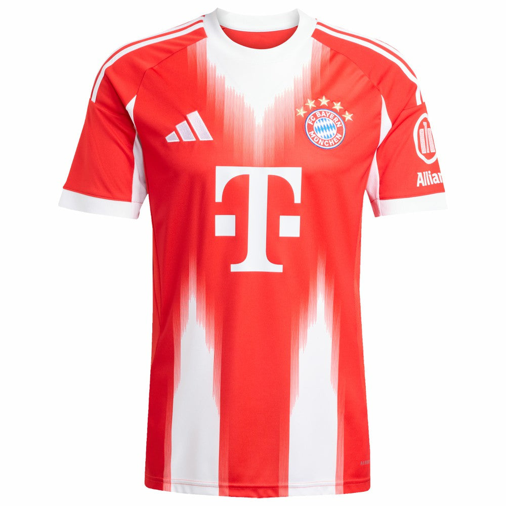 Adidas - Bayern Munich 2025/26 Home Replica Custom Jersey - Red