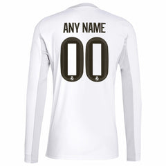 Adidas - Real Madrid 2025/26 Home Replica Long Sleeve Custom Jersey - White