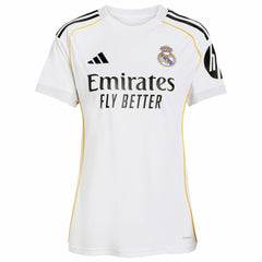 Adidas - Real Madrid Women's 2025/26 Home Replica Custom Jersey - White